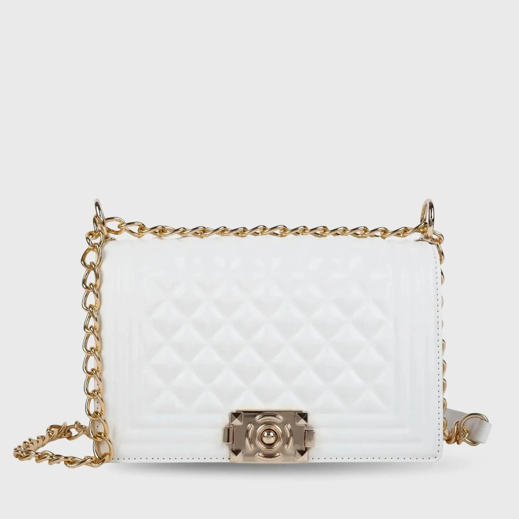 Maddie Revolution White Shoulder Bag - Lino Perros