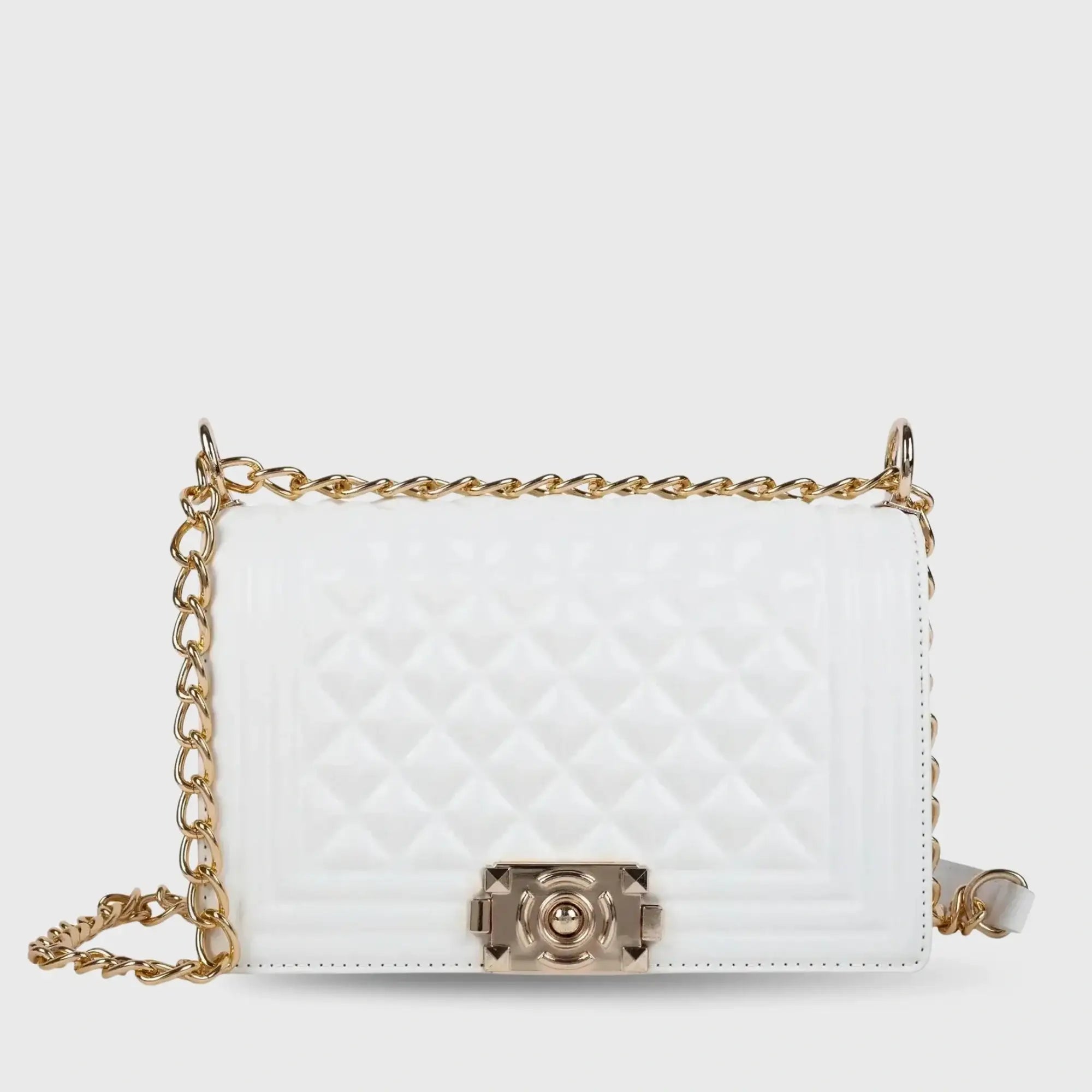 Maddie Revolution White Shoulder Bag - Lino Perros
