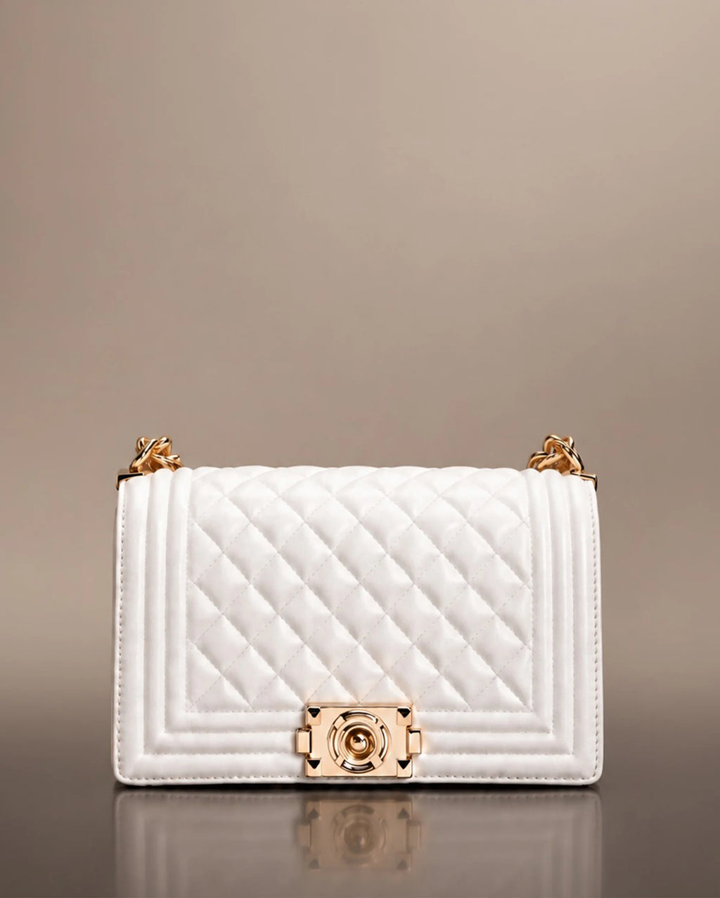 Maddie Revolution White Shoulder Bag - Lino Perros