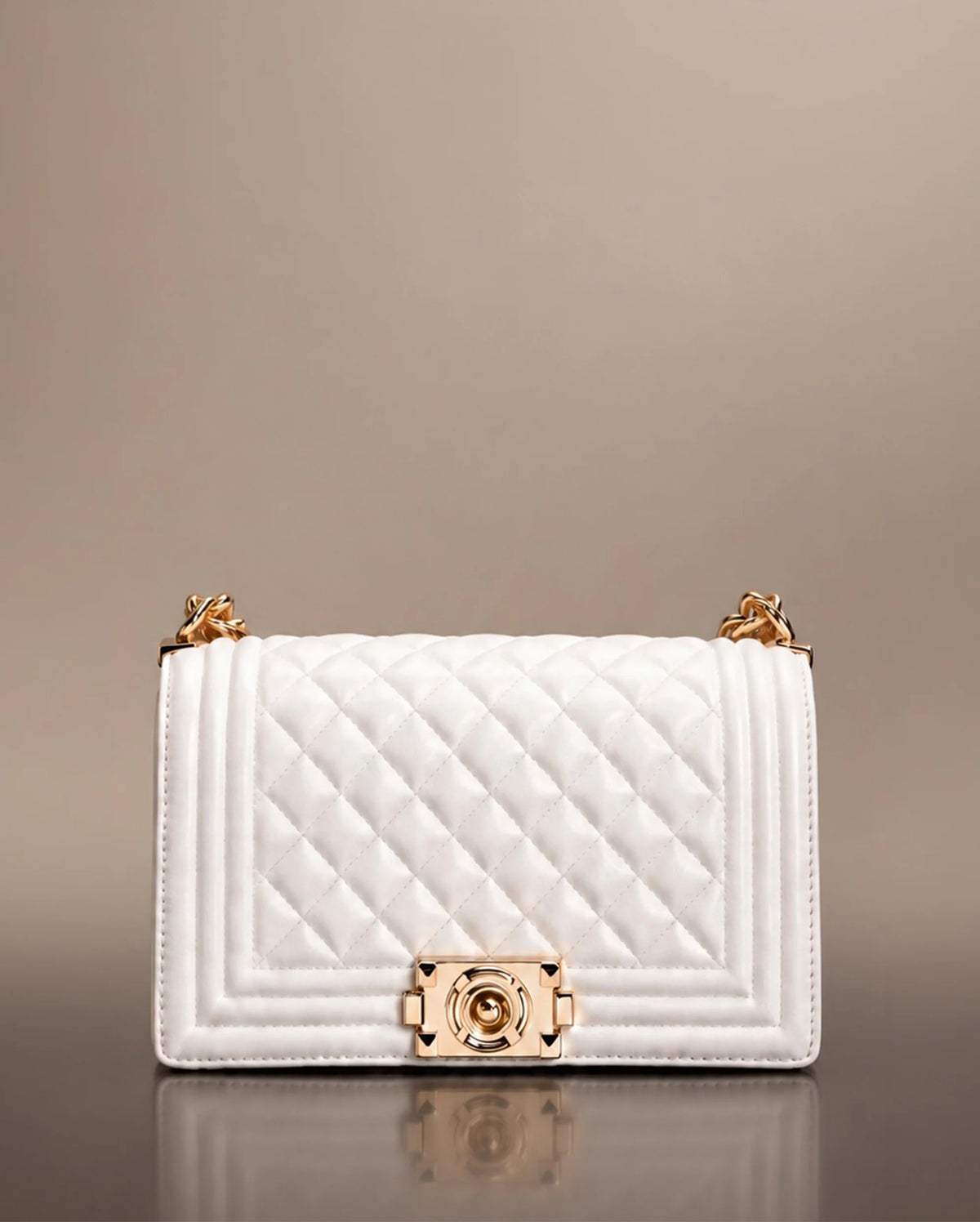 Maddie Revolution White Shoulder Bag - Lino Perros