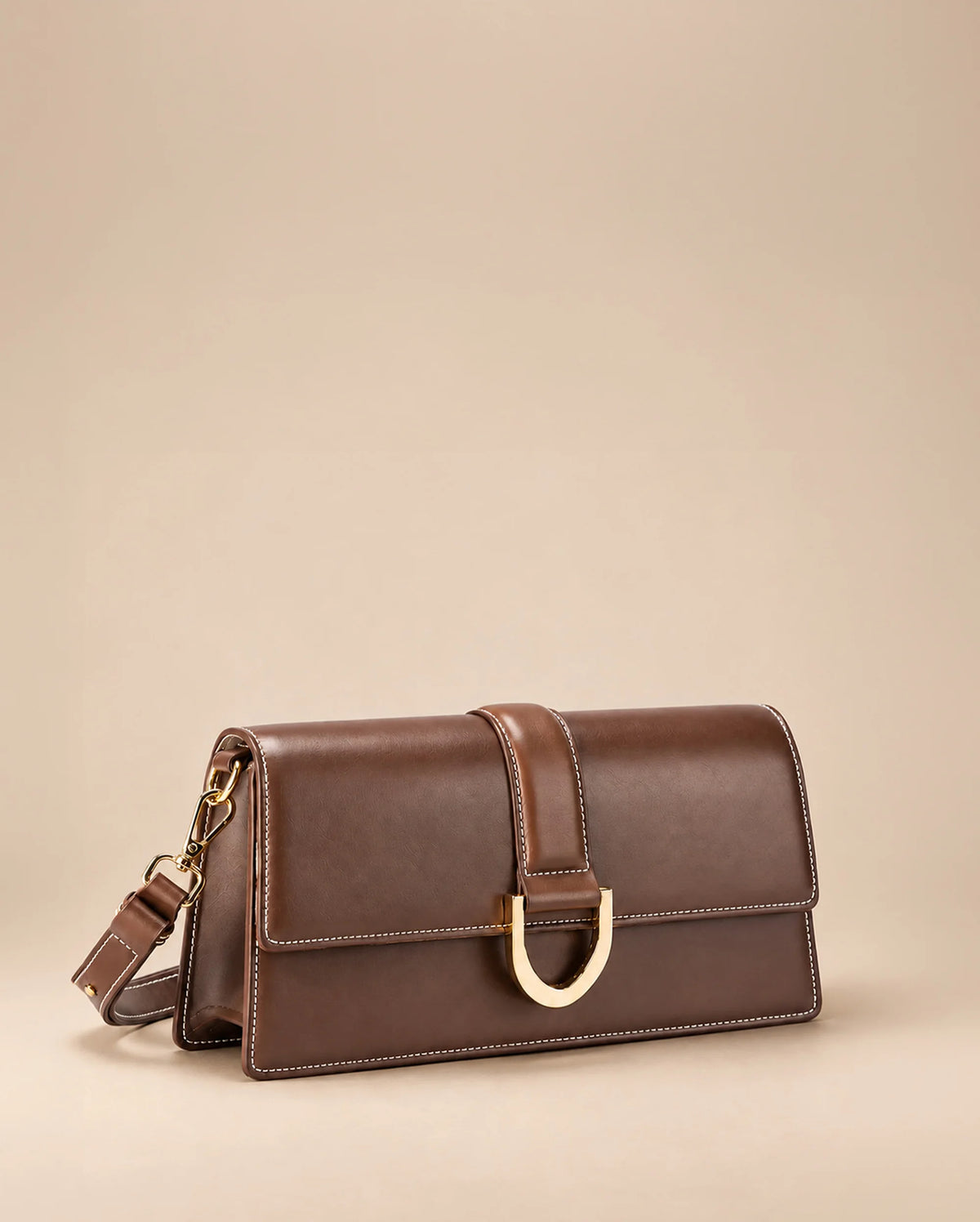 Monroe Focus Coffee Shoulder Bag - Lino Perros