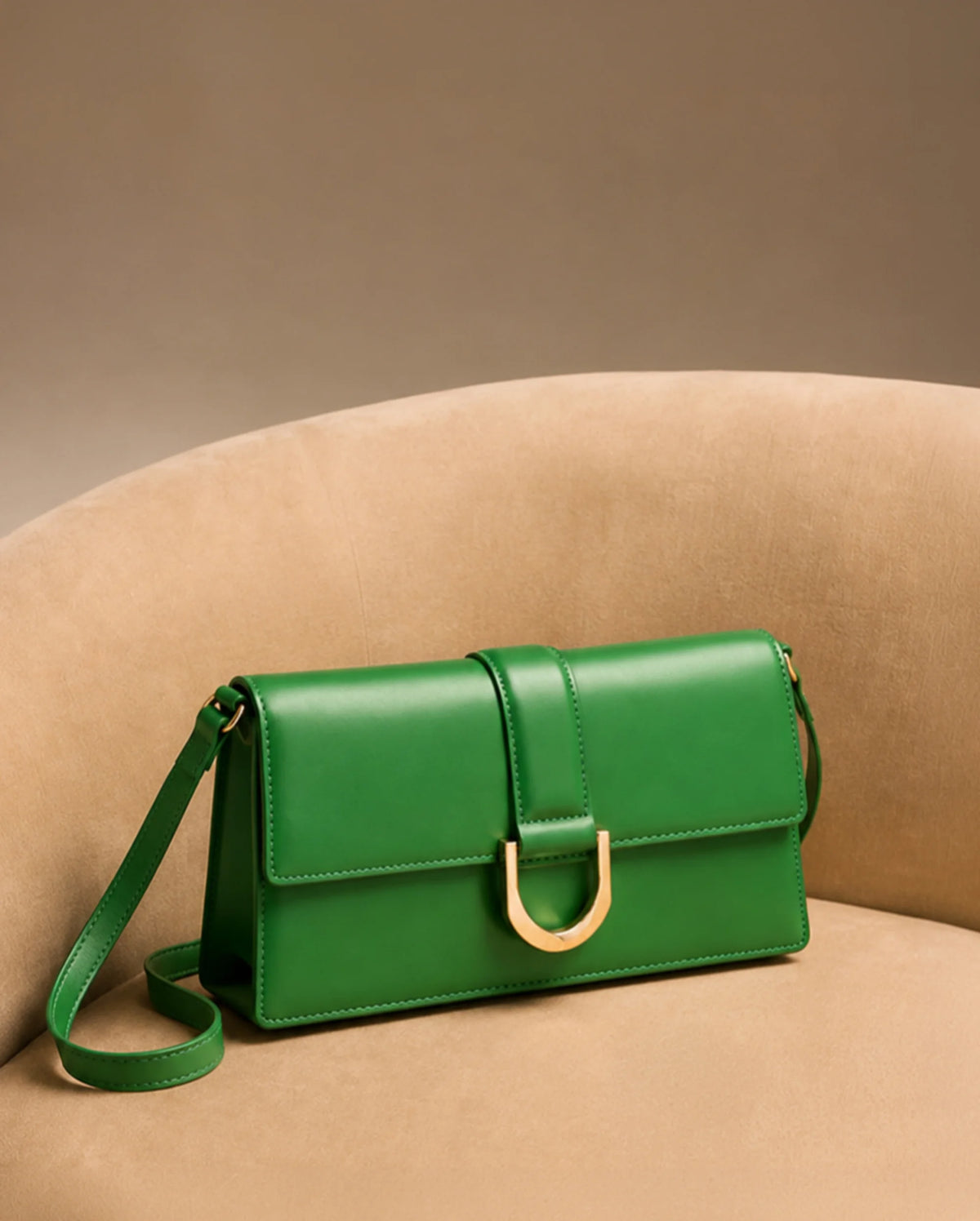 Monroe Focus Green Shoulder Bag - Lino Perros