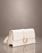 Monroe Focus White Shoulder Bag - Lino Perros