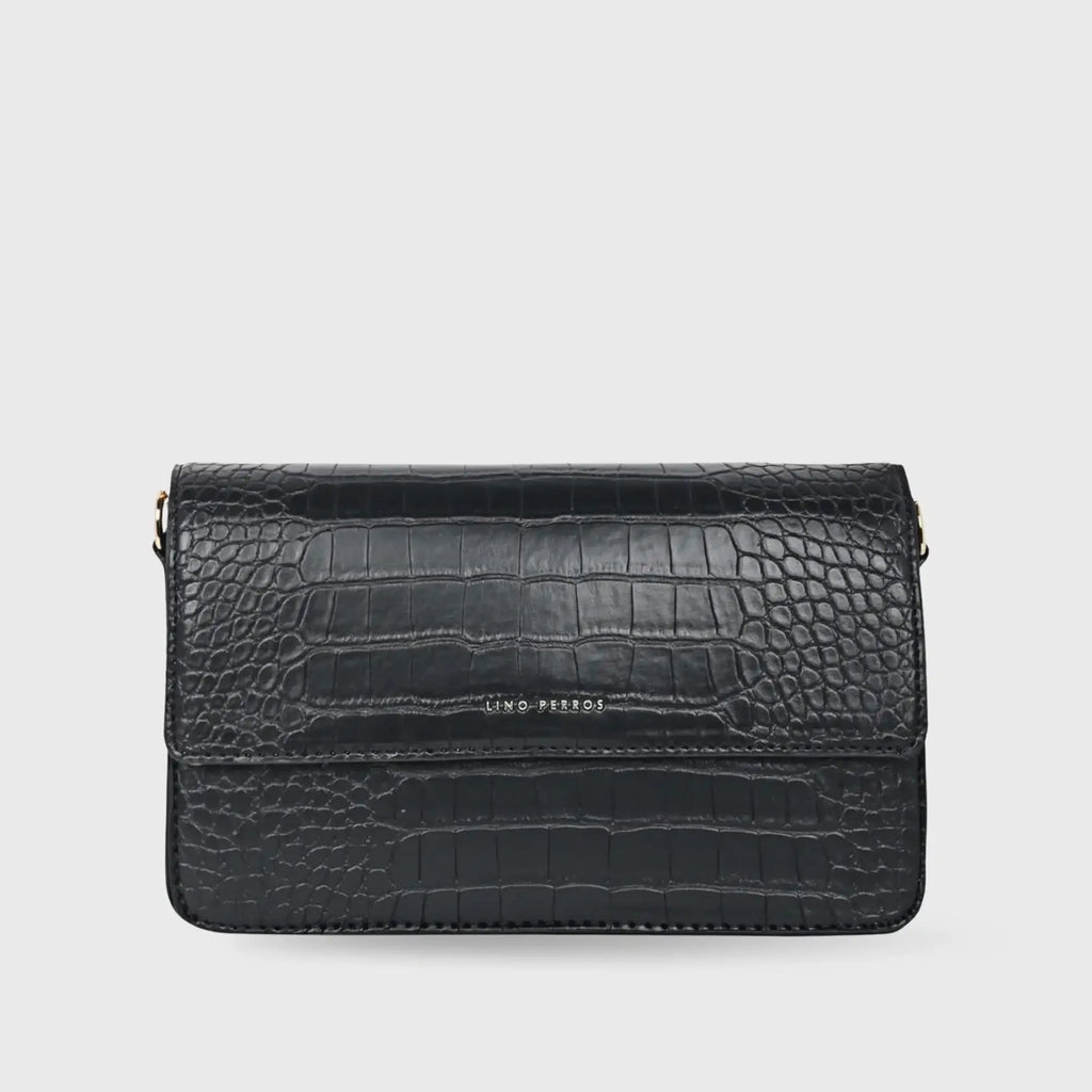 Voyage Tempting Black Shoulder Bag - Lino Perros