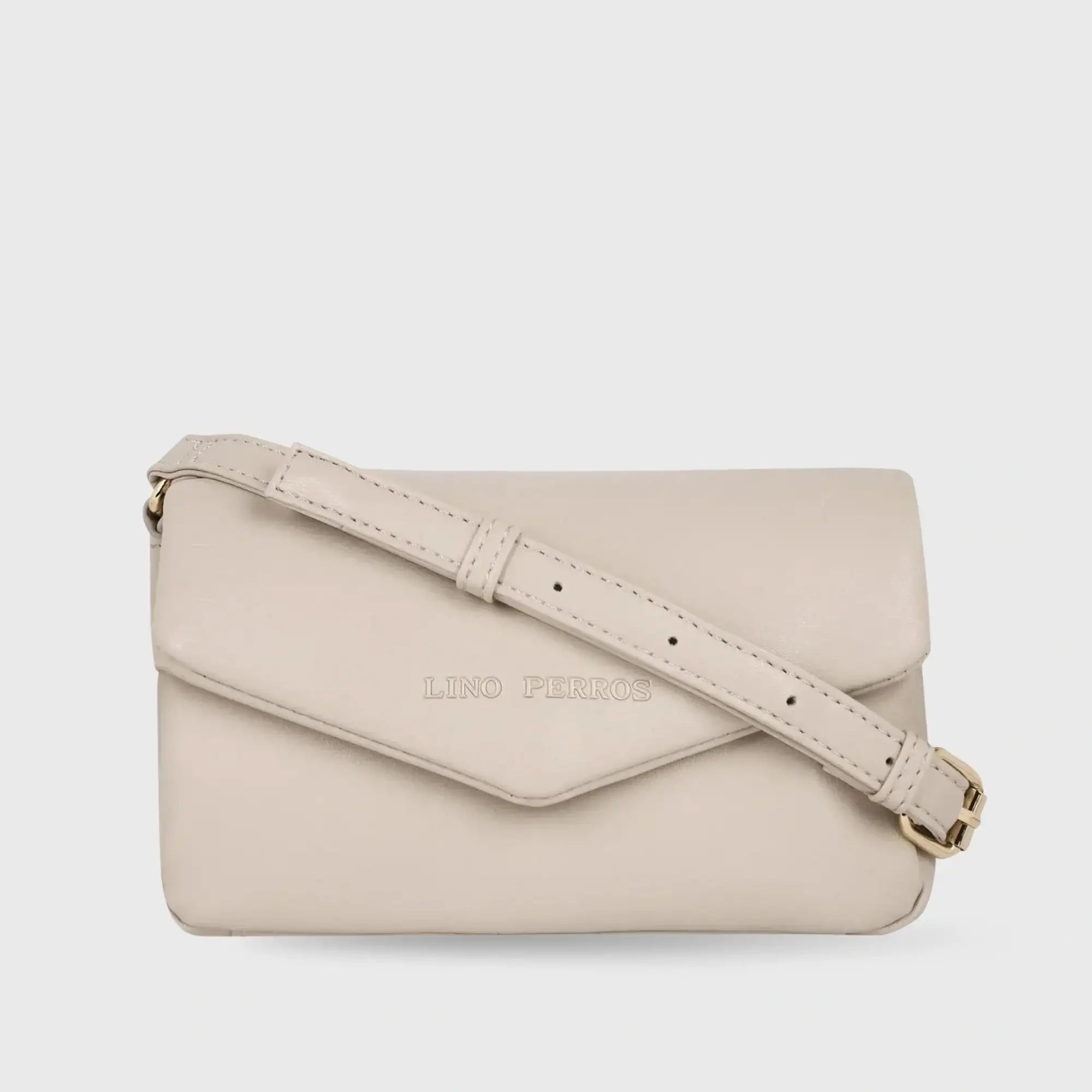 Maddie Toffee Mini Beige Shoulder Bag - Lino Perros