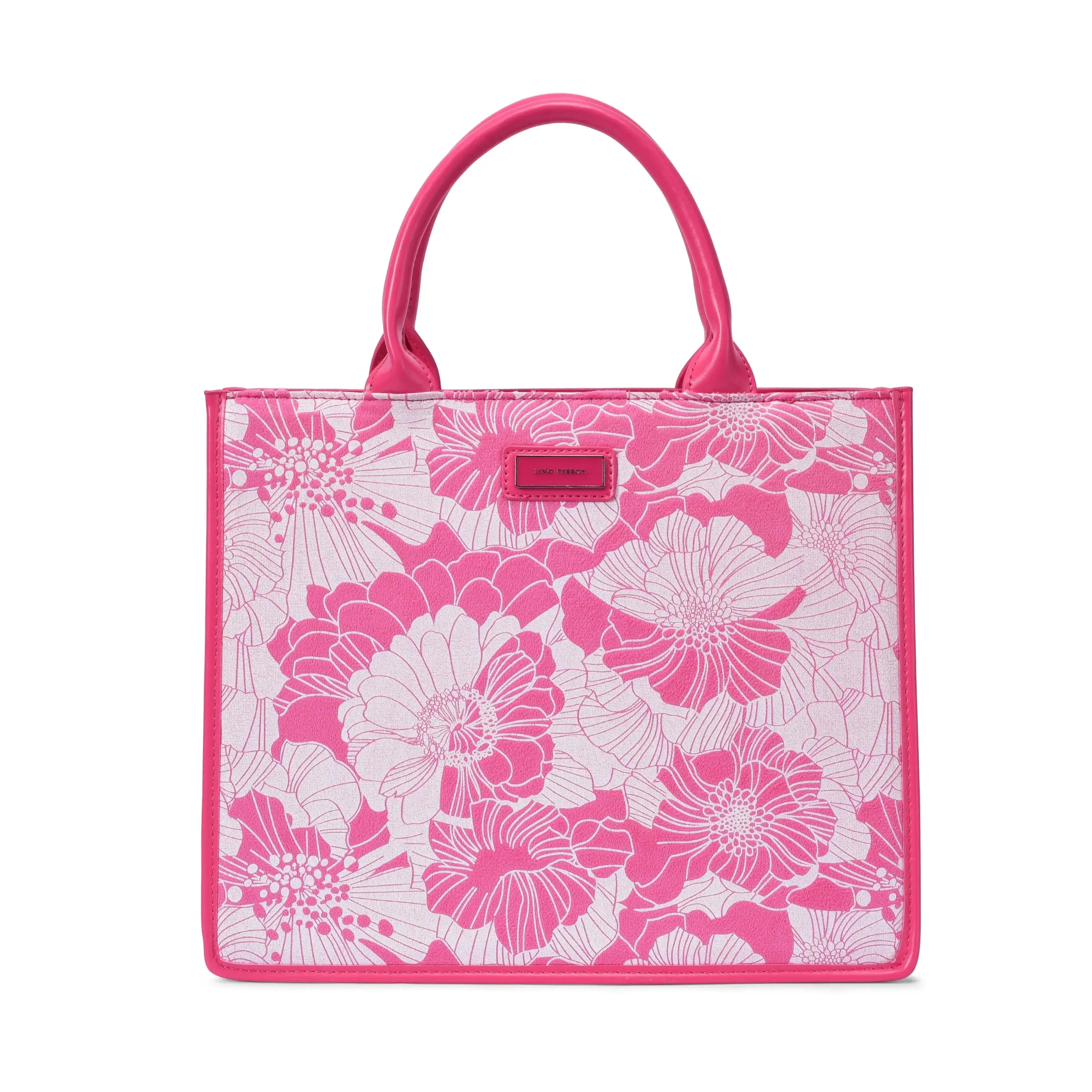 Nelly Café Fuchsia Satchel Bag - Lino Perros