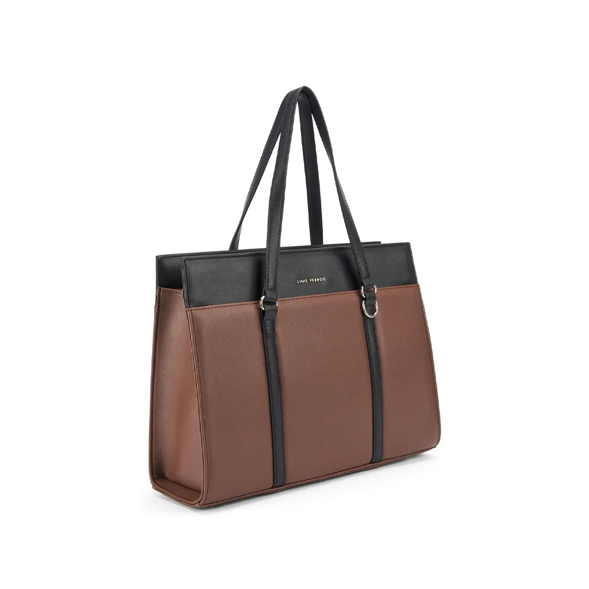 Monroe Accented Durable Brown Tote Bag - Lino Perros