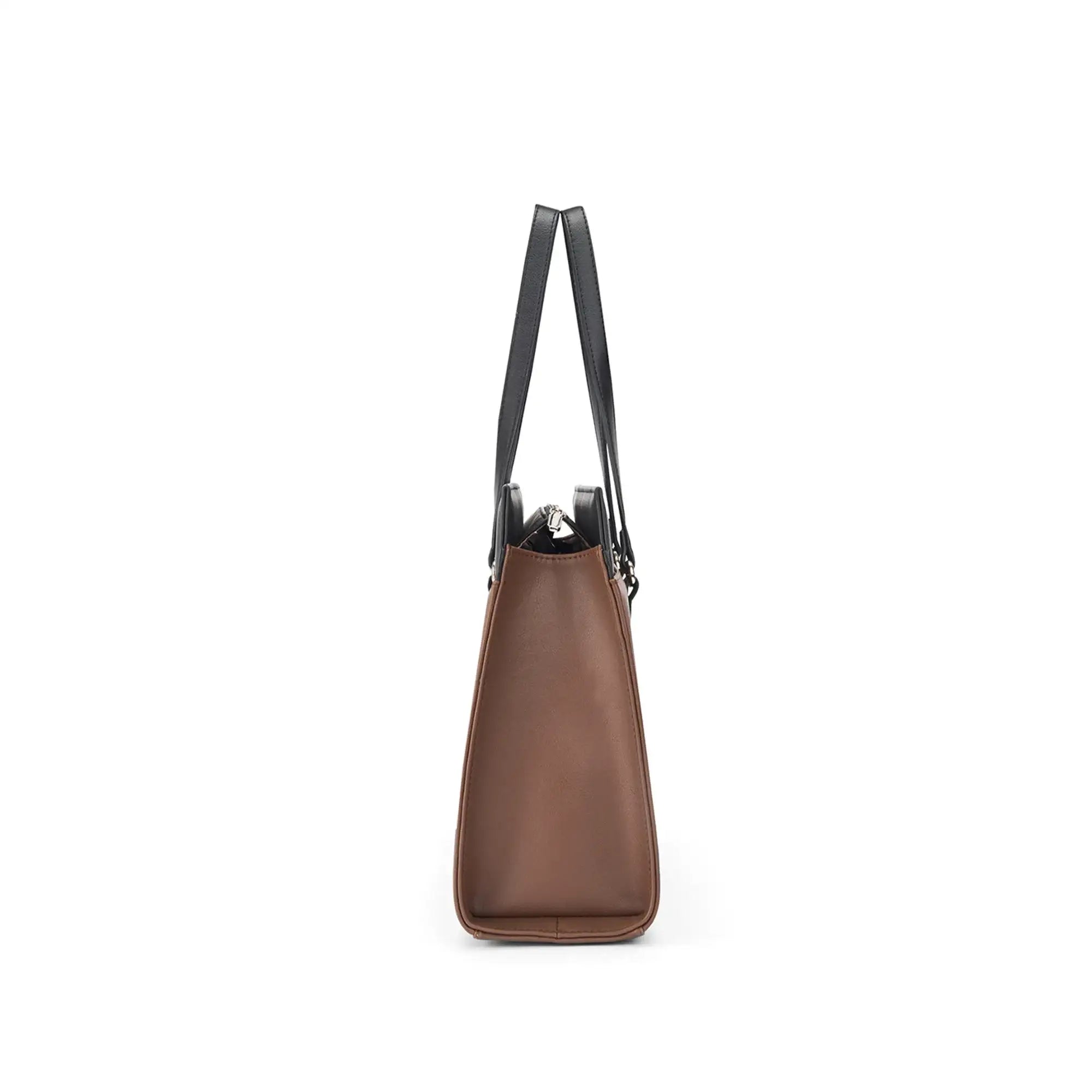Monroe Accented Durable Brown Tote Bag - Lino Perros