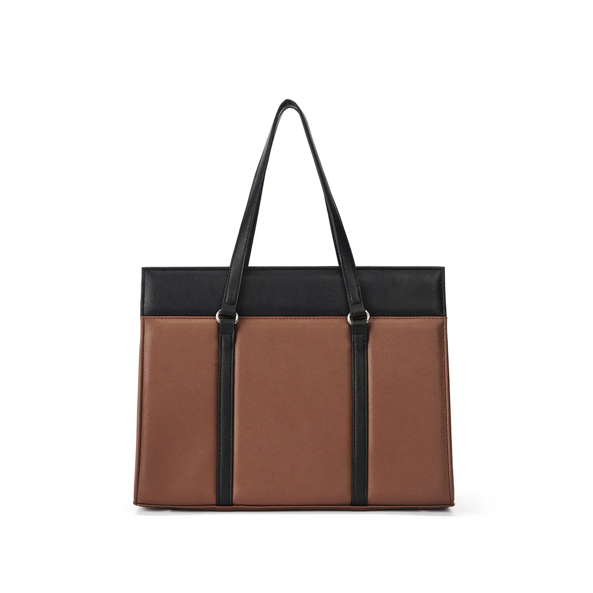 Monroe Accented Durable Brown Tote Bag - Lino Perros