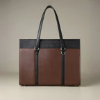 Monroe Accented Durable Brown Tote Bag - Lino Perros