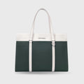 Monroe Accented Durable Green Tote Bag - Lino Perros