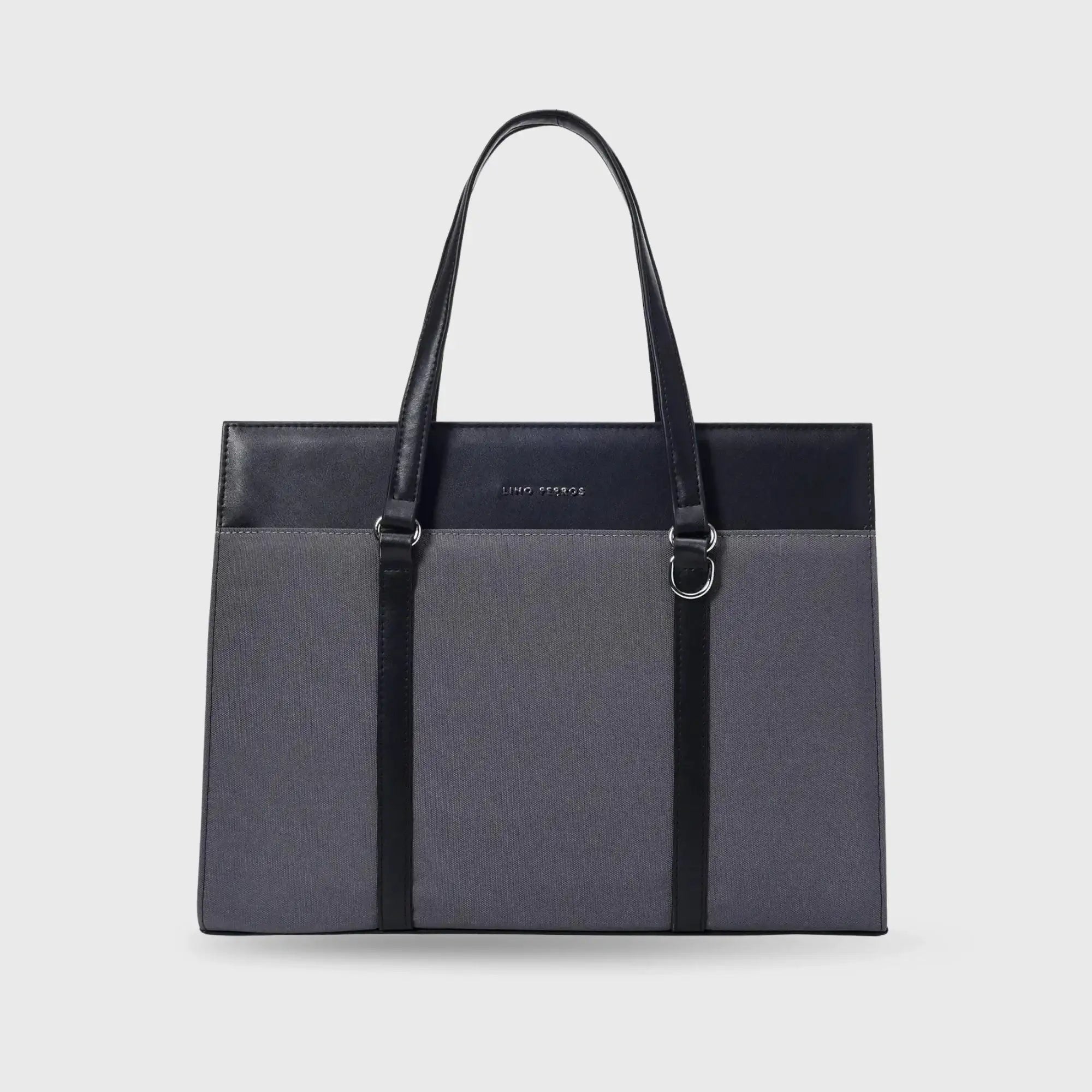 Monroe Accented Durable Grey Tote Bag - Lino Perros