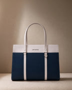 Monroe Accented Durable Teal Tote Bag - Lino Perros
