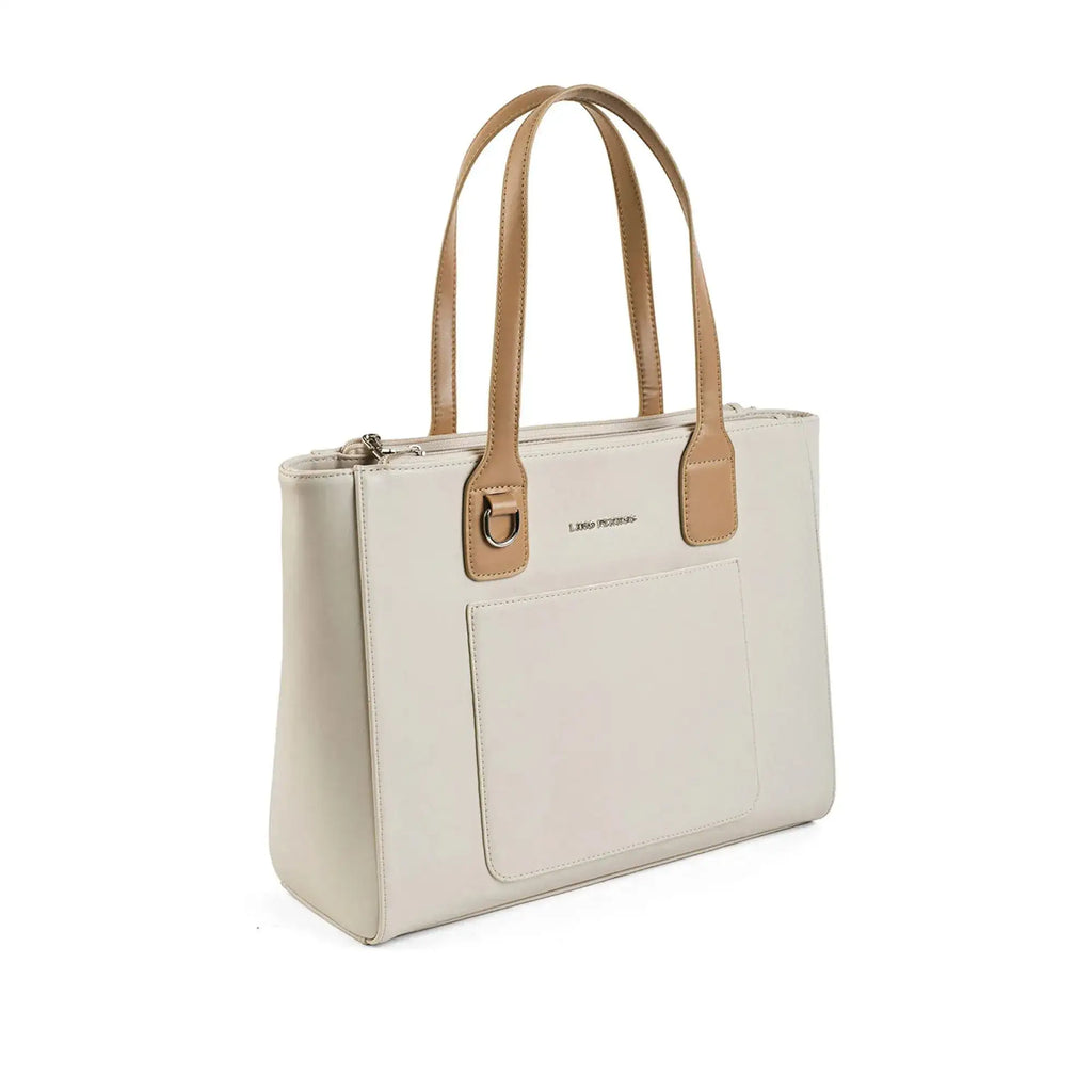Monroe Elegant Off White Tote Bag - Lino Perros