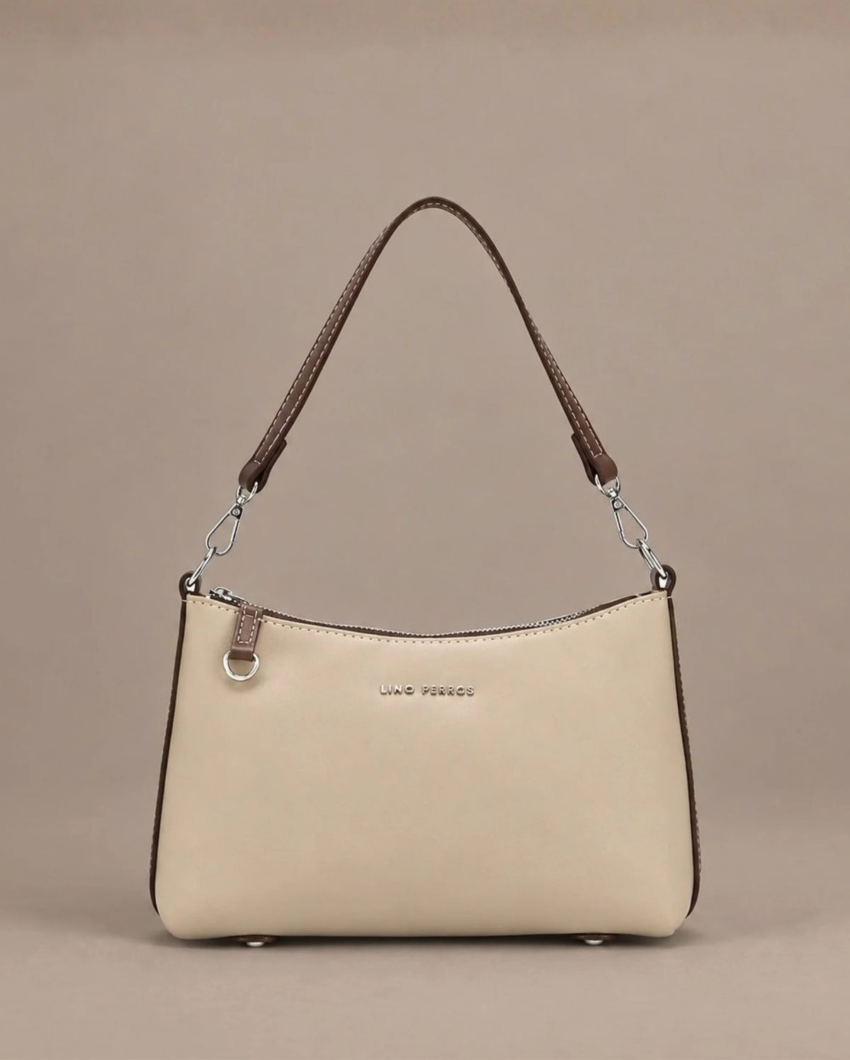 Monroe Estella Beige Shoulder Bag - Lino Perros
