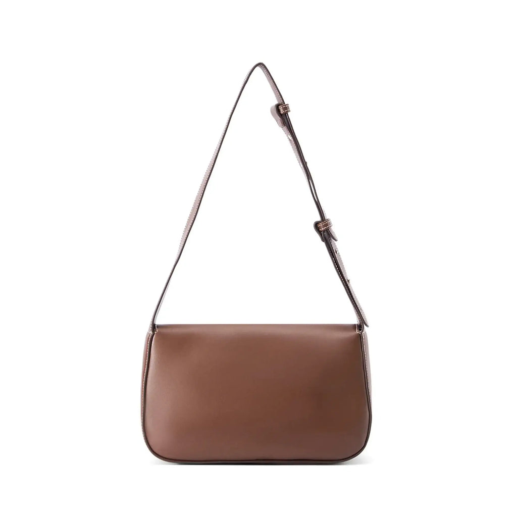 Blythe Chic Coffee Shoulder Bag - Lino Perros