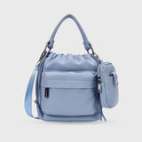 Voyage Edgy Cute Small Blue Bucket Bag