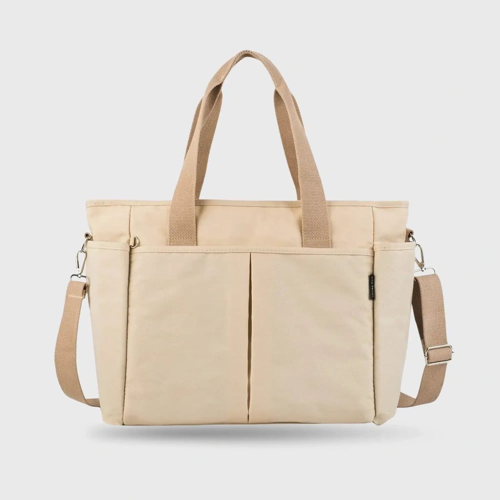 Harper Edgy Beige Tote Bag - Lino Perros