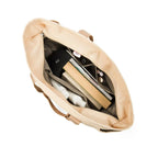 Harper Edgy Beige Tote Bag - Lino Perros