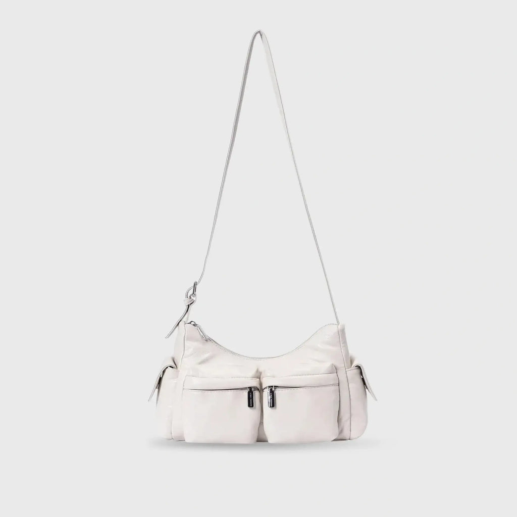 Harper Essential White Shoulder Bag - Lino Perros