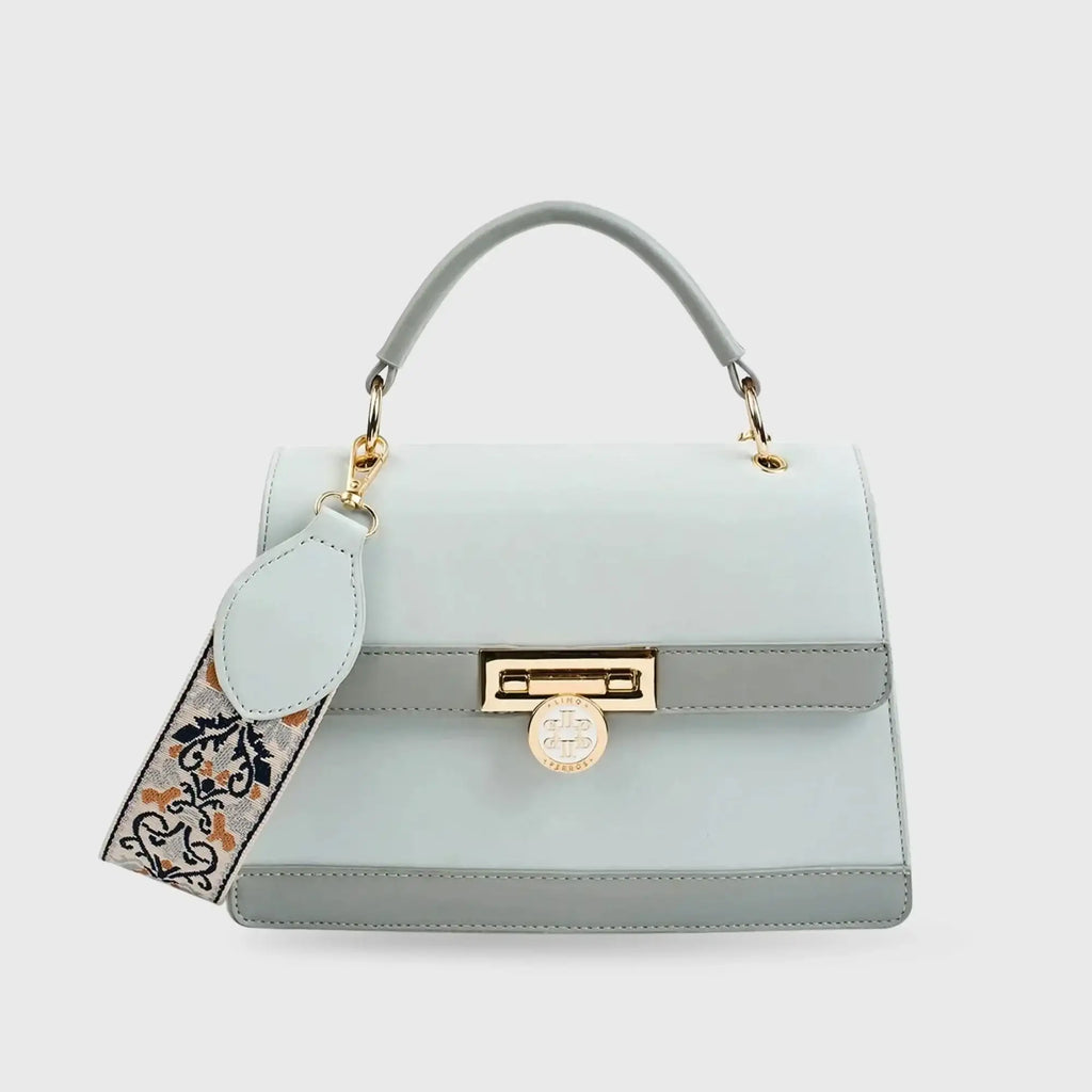 Monroe Cruise Dark Grey Satchel Bag - Lino Perros