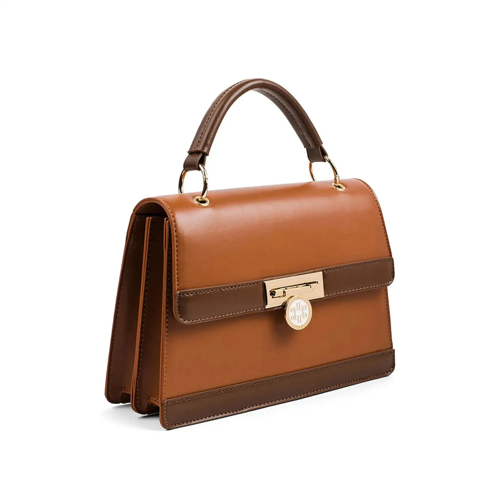 Monroe Cruise Tan Satchel Bag - Lino Perros