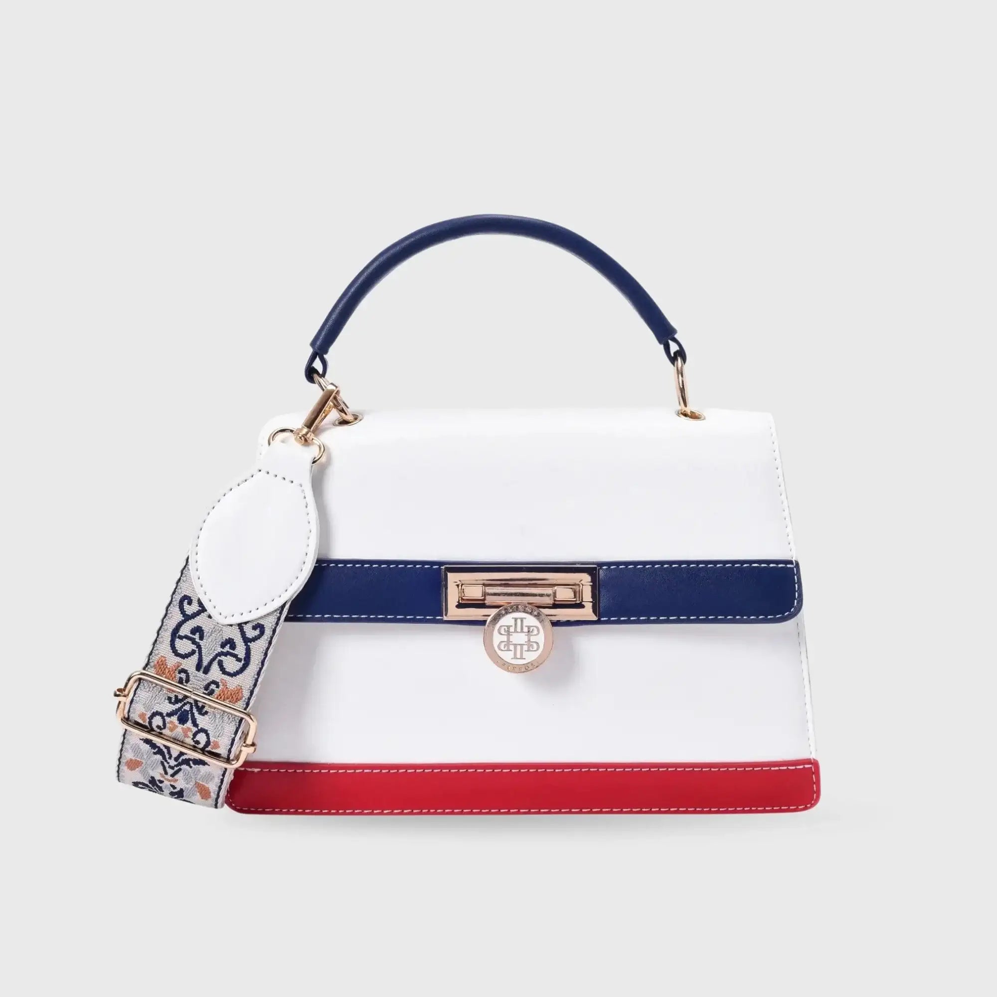Monroe Cruise White Satchel Bag - Lino Perros