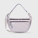 Avril Utility Solid Grey Shoulder Bag