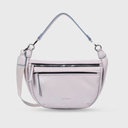 Avril Utility Solid Grey Shoulder Bag