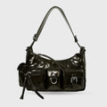 Harper Utility Black Shoulder Bag - Lino Perros