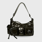 Harper Utility Black Shoulder Bag - Lino Perros