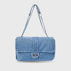 Harper Chic Denim Shoulder Bag - Lino Perros