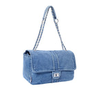 Harper Chic Denim Shoulder Bag - Lino Perros
