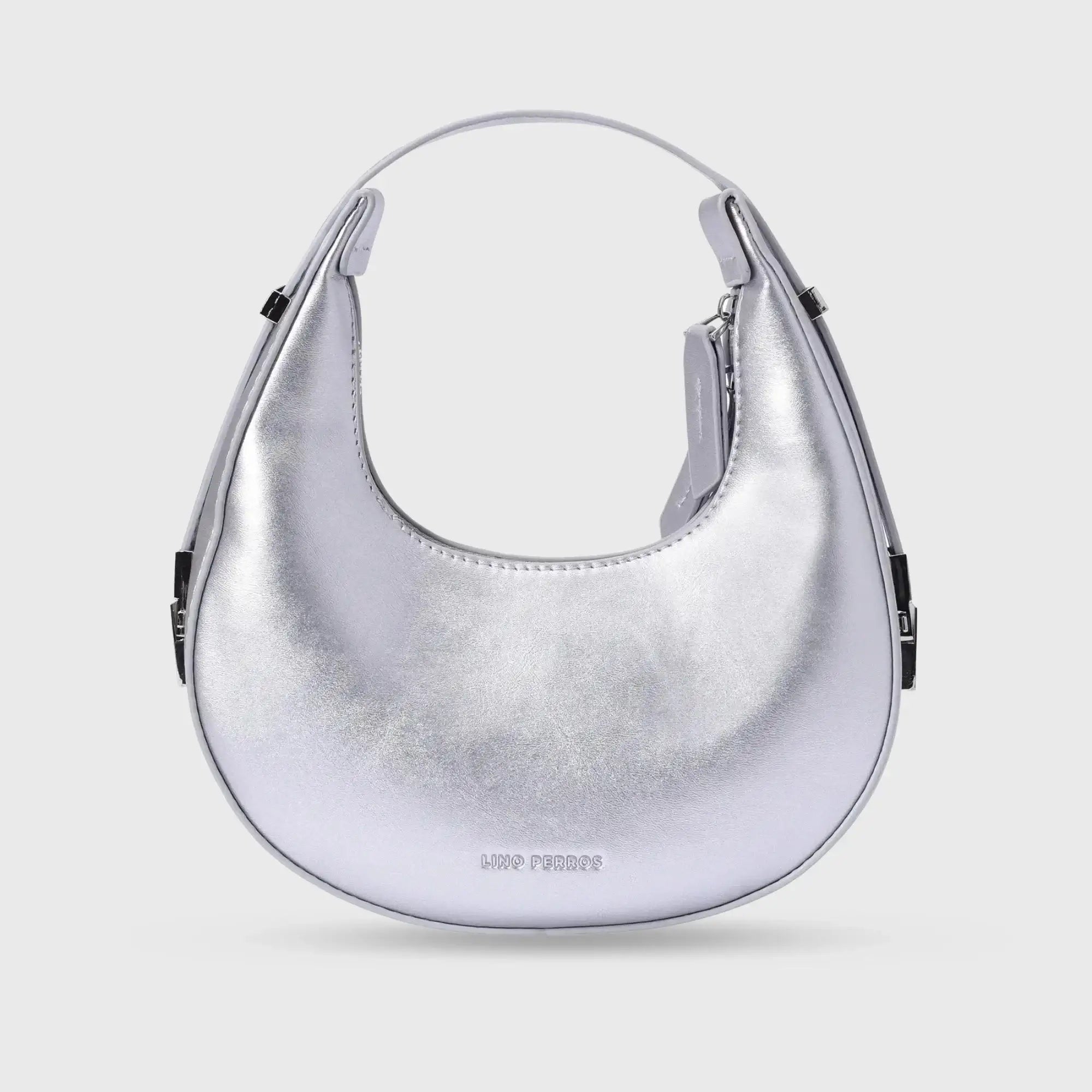 Avril Lunar Silver Shoulder Bag - Lino Perros