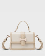 Valley Soft Off-White Contrast Satchel Bag