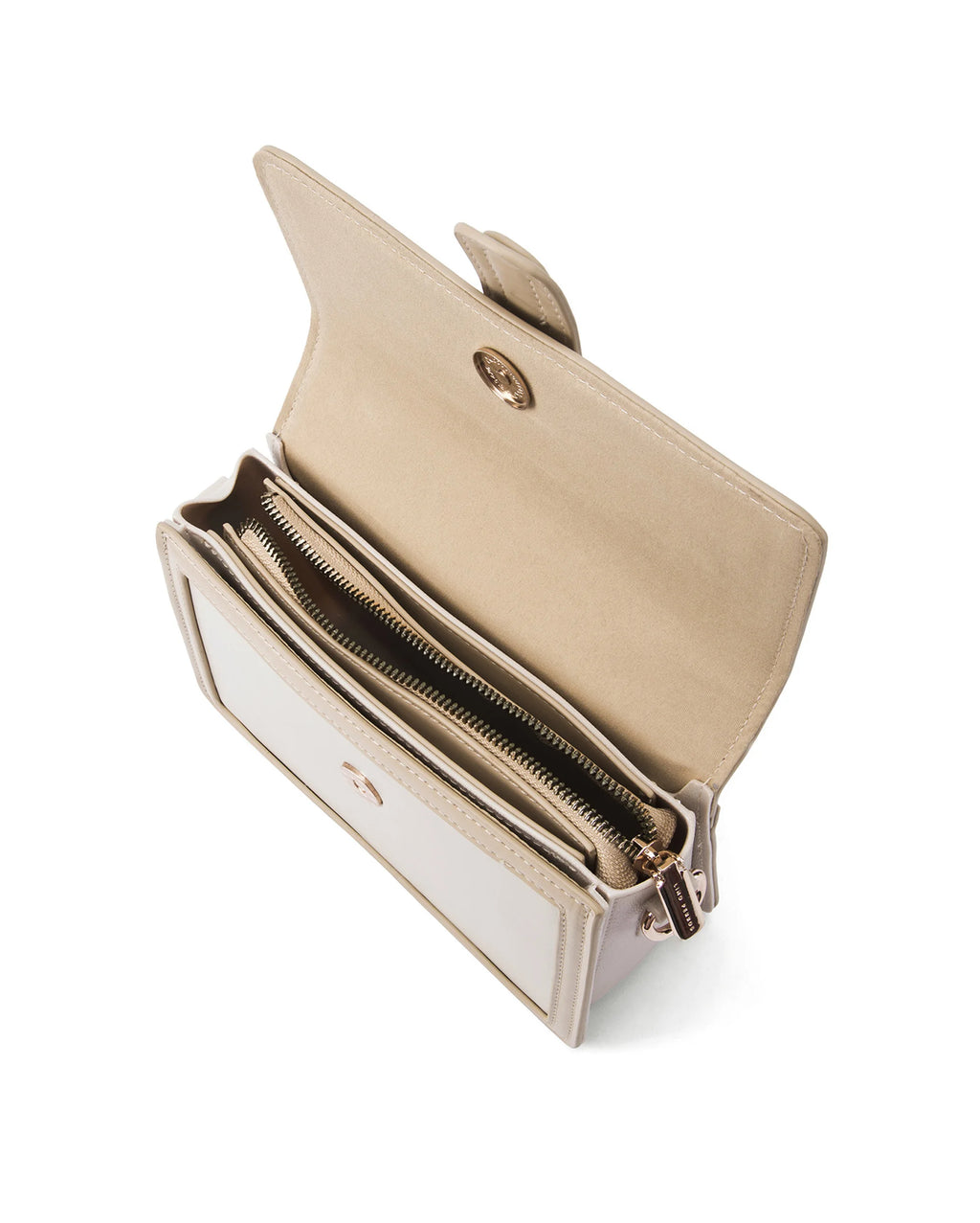 Valley Soft Off-White Contrast Satchel Bag