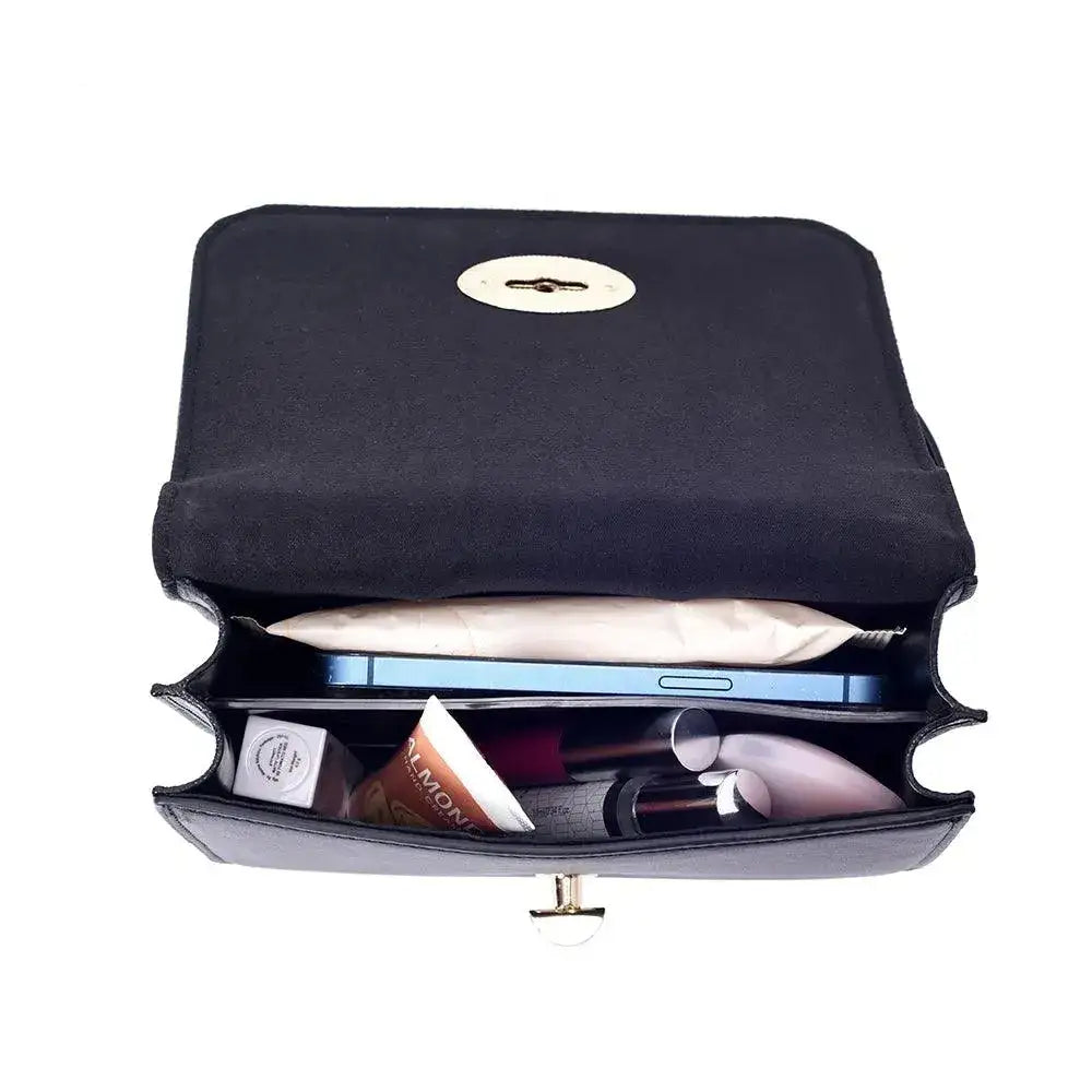 Valley Full Bloom Black Shoulder Bag - Lino Perros