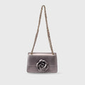 Valley Full Bloom Gun Metal Sling Bag - Lino Perros