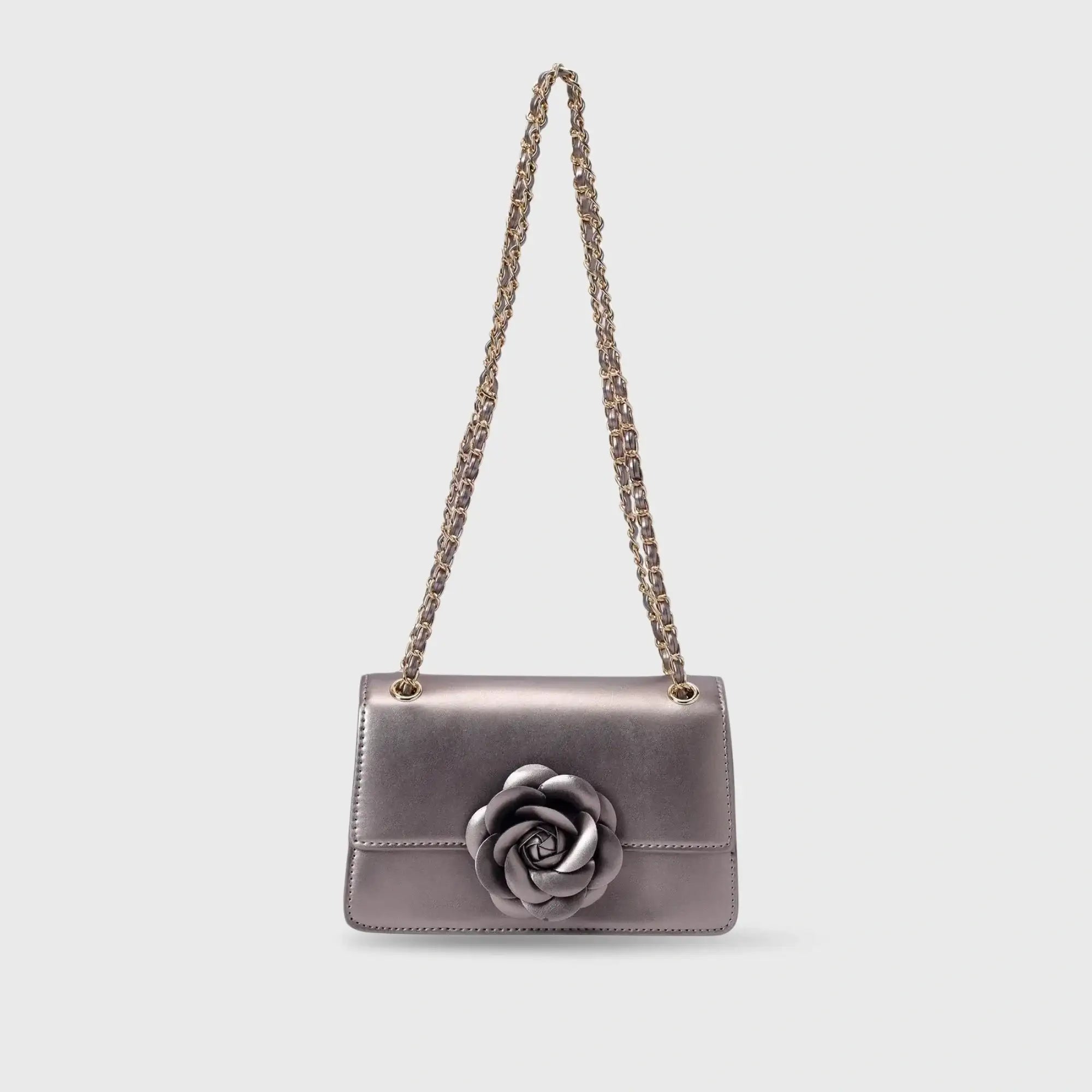 Valley Full Bloom Gun Metal Sling Bag - Lino Perros