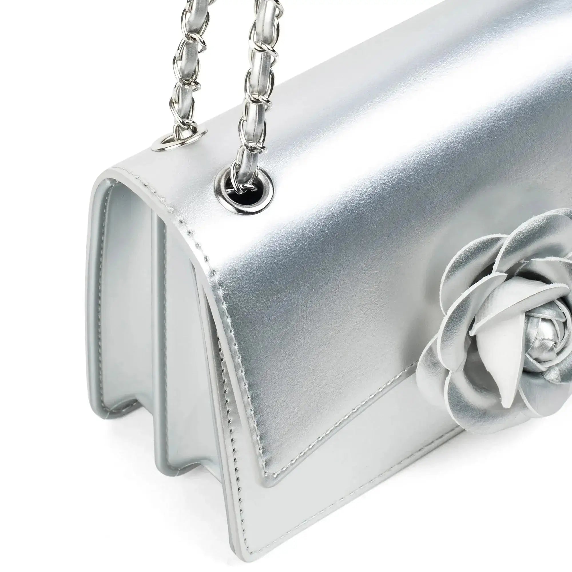Valley Full Bloom Silver Sling Bag - Lino Perros