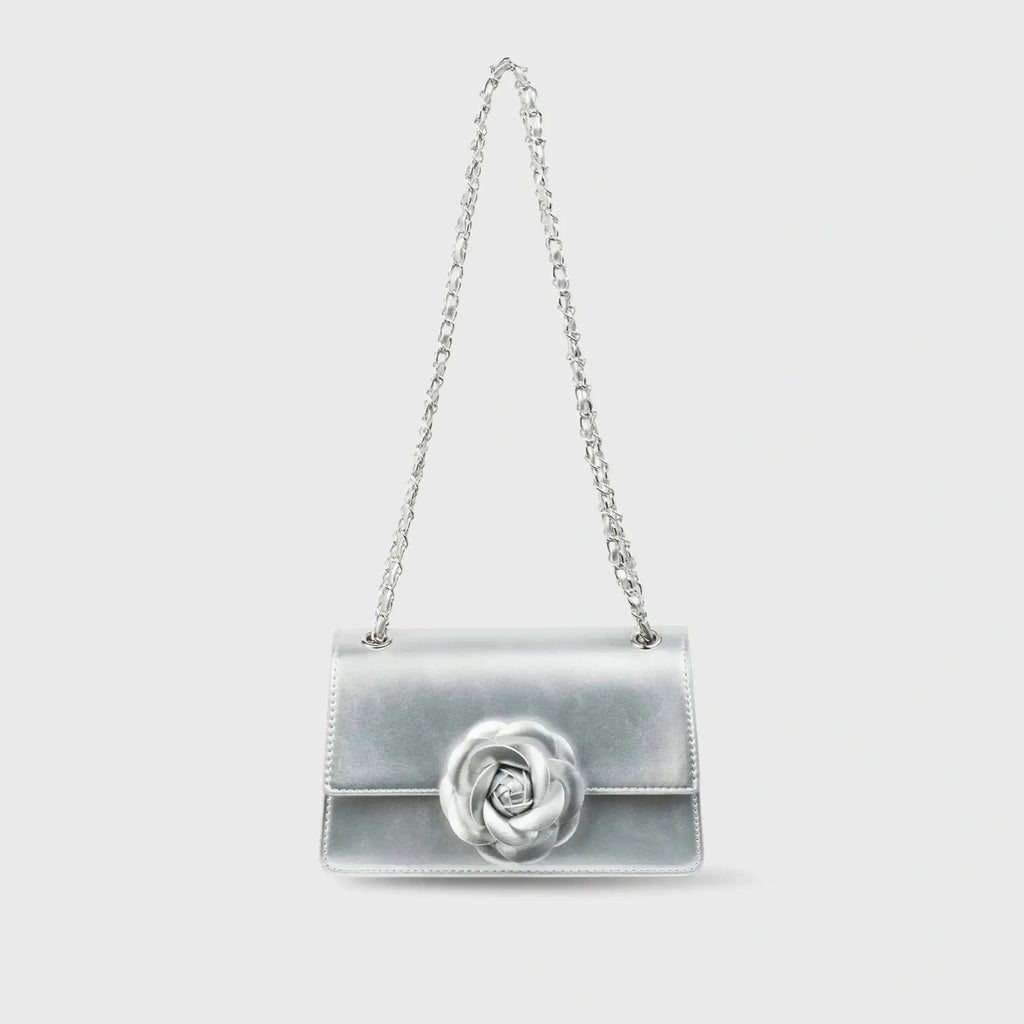 Valley Full Bloom Silver Sling Bag - Lino Perros