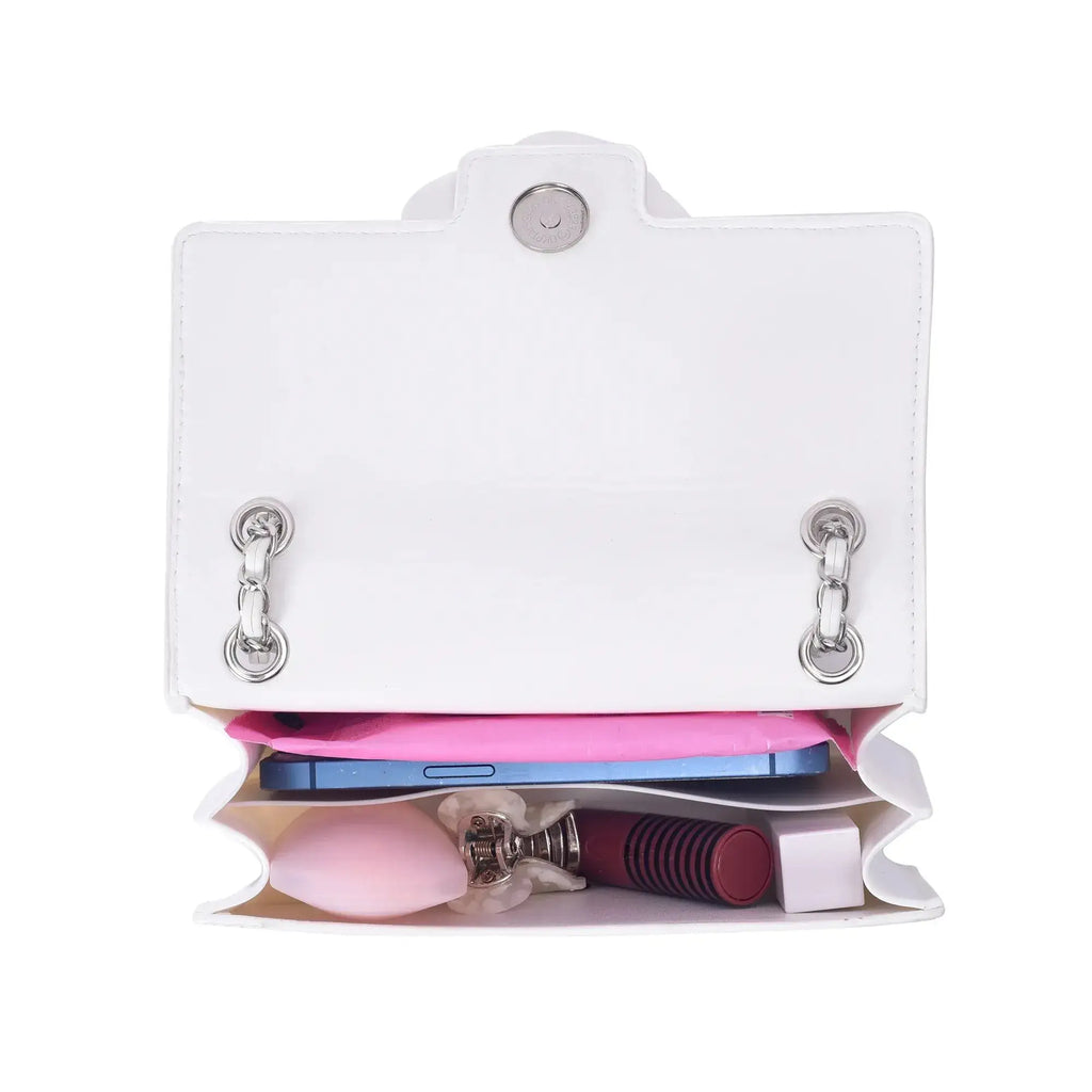 Valley Full Bloom White Sling Bag - Lino Perros