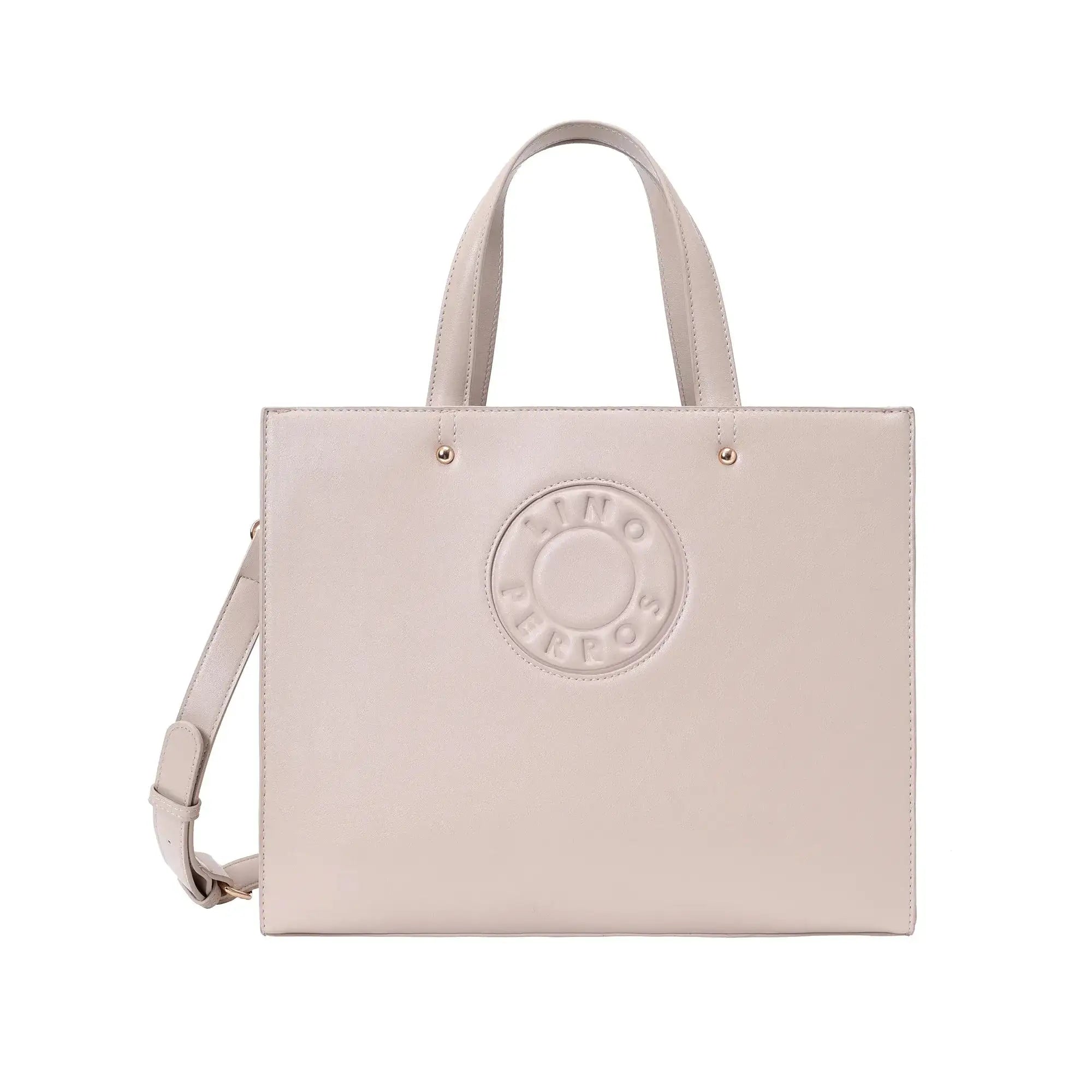 Avril The Trendy Beige Office Tote Bag - Lino Perros
