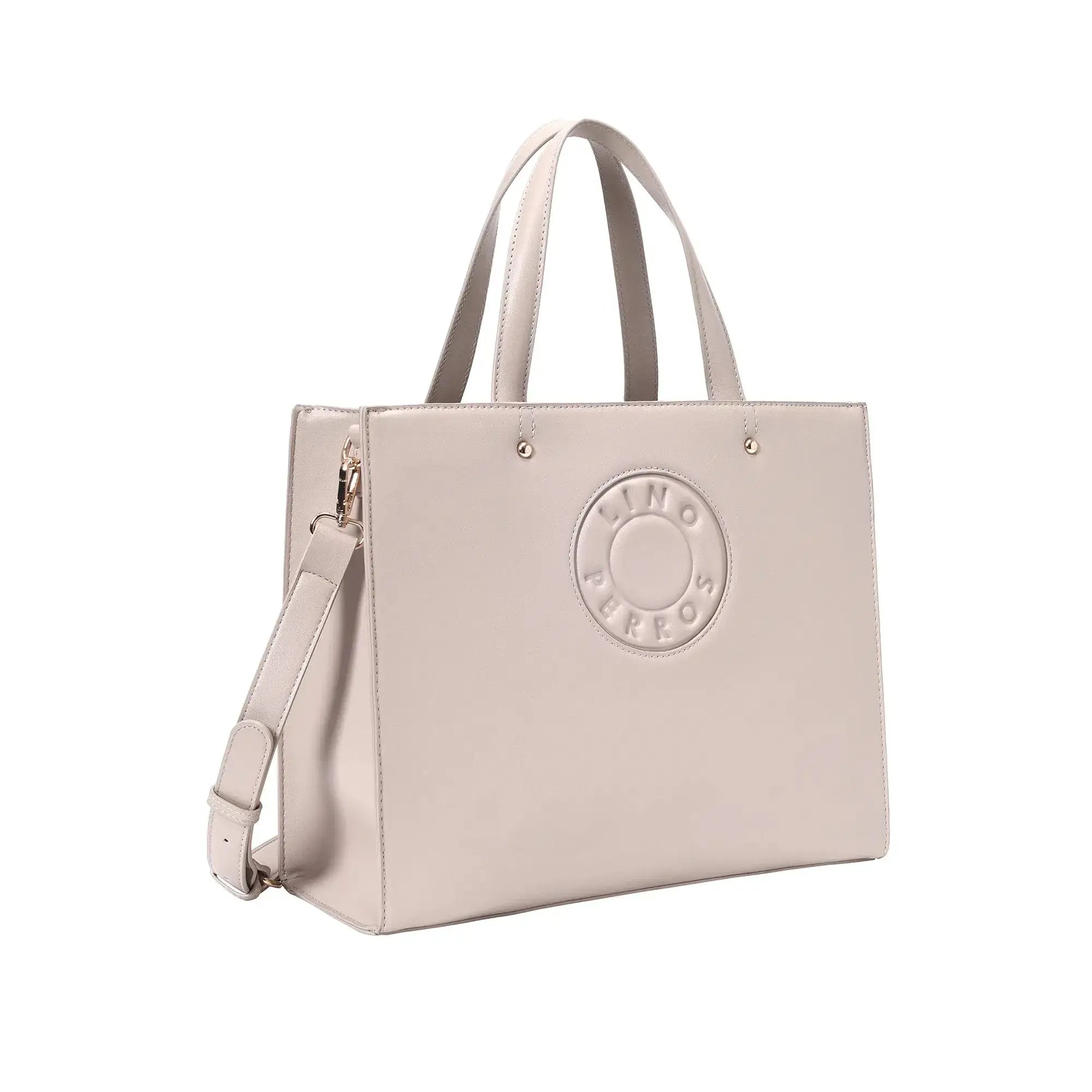 Avril The Trendy Beige Office Tote Bag - Lino Perros
