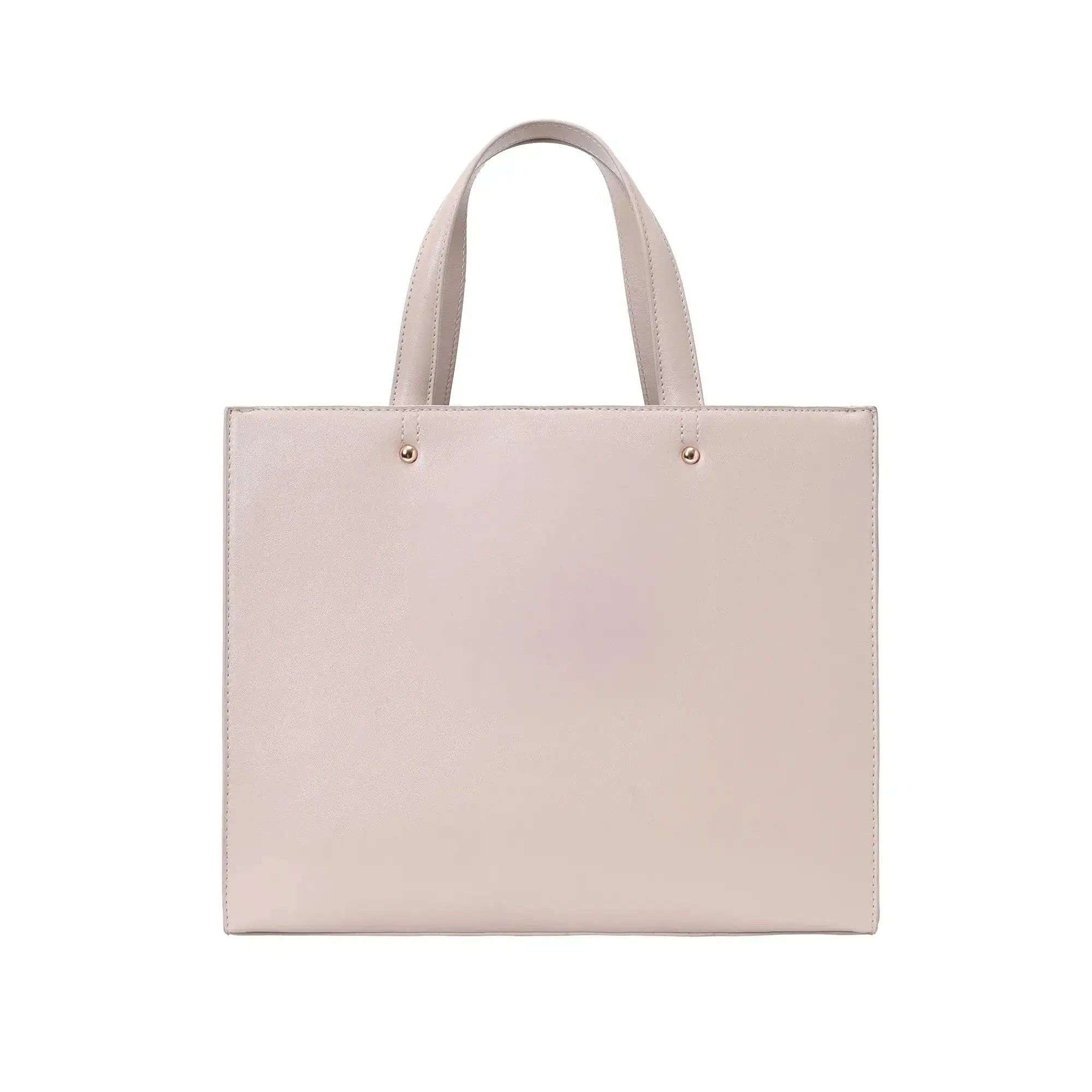 Avril The Trendy Beige Office Tote Bag - Lino Perros
