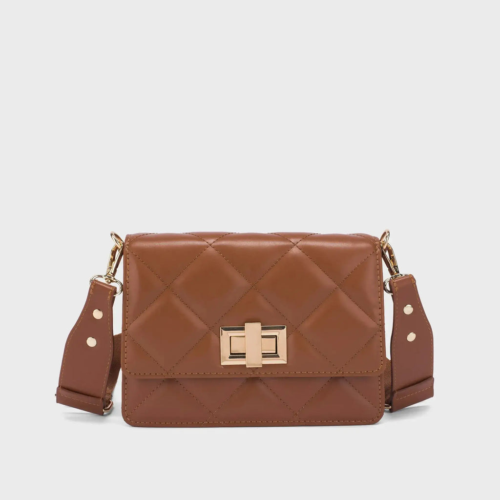 Maddie Mini Twisted Tan Shoulder Bag - Lino Perros