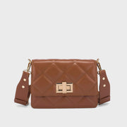 Maddie Mini Twisted Tan Shoulder Bag