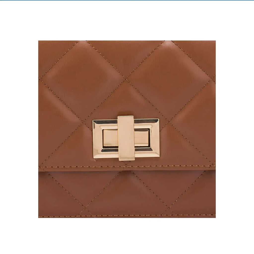Maddie Mini Twisted Tan Shoulder Bag - Lino Perros