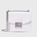 Voyage Structured White Shoulder Bag - Lino Perros