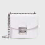 Voyage Structured White Shoulder Bag - Lino Perros